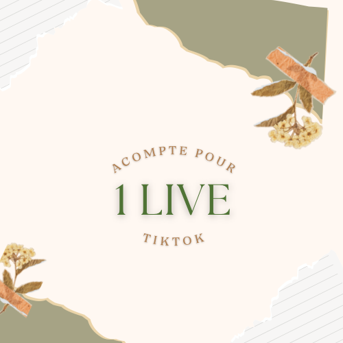 Acompte pour 1 Live TikTok